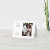 Cartes Pour Fêtes Annuelles Script moderne Merry & Bright Foled Photo simple (Devant)