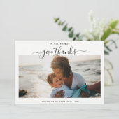 Cartes Pour Fêtes Annuelles Script moderne minimal | Photo simple et tendance (Debout devant)