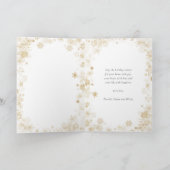 Cartes Pour Fêtes Annuelles Script moderne noir élégant Snowflakes Bokeh Flare (Intérieur)