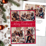 Cartes Pour Fêtes Annuelles Script moderne Rouge 5 photo Collage Noël<br><div class="desc">Calligraphie moderne élégante Rouge 5 Photo Collage Joyeux Script de Noël Carte de vacances. Ce modèle festif, minimaliste, simple et fantaisiste de cinq (5) photo vacances carte de voeux dispose d'une jolie grille photo collage et dit "Joyeux Noël"! Le texte de salutation "Joyeux Noël" est écrit à la main en...</div>