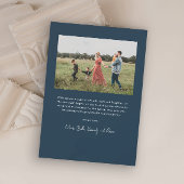 Cartes Pour Fêtes Annuelles Script moderne Simple Photo Nouvel An