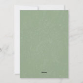 Cartes Pour Fêtes Annuelles Script moderne Vert Arc Or Photo (Dos)
