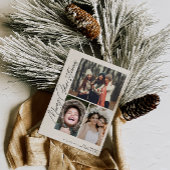 Cartes Pour Fêtes Annuelles script noir tendance joyeux noël