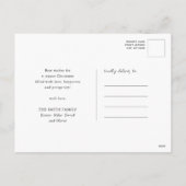 Cartes Pour Fêtes Annuelles Script rouge moderne amusant Métro de Noël Art Sim (Dos)