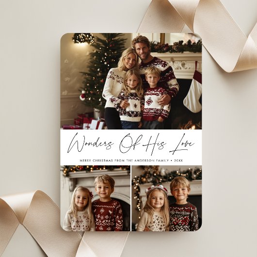 Cartes Pour Fêtes Annuelles Script Se Demande De Son Amour Noël Religieux