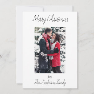 Cartes Pour Fêtes Annuelles Script simple et propre