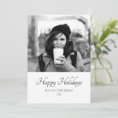 Cartes Pour Fêtes Annuelles Script tendance de coutume de Noël Deux côtés de p (Debout devant)