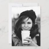 Cartes Pour Fêtes Annuelles Script tendance de Noël Photo à deux côtés (Dos)