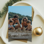 Cartes Pour Fêtes Annuelles Script What Really Matters Beach Photo Noël<br><div class="desc">Capturez l'essence de la saison avec une carte qui met l'accent sur "Ce qui compte vraiment". Ce design chaleureux présente des photos de plage sereines, parfaites pour les couples ou les souvenirs de famille au bord de l'océan. Avec son écriture élégante et sa calligraphie, il combine à merveille une atmosphère...</div>