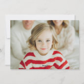 Cartes Pour Fêtes Annuelles Scripted Chic Merry Christmas Design (Dos)