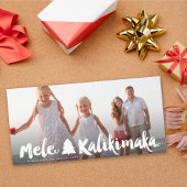Cartes Pour Fêtes Annuelles Scripts de brosse Mele Kalikimaka Arbre de Noël Ph
