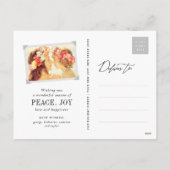 Cartes Pour Fêtes Annuelles Scripts de brosse Mele Kalikimaka Arbre de Noël Ph (Dos)