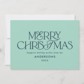 Cartes Pour Fêtes Annuelles Scripts géométriques de Noël aux couleurs vives (Devant)