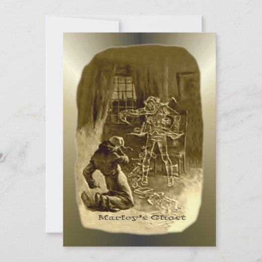 Cartes Pour Fêtes Annuelles Scrooge de Noël - Carol de Noël (Devant)