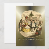 Cartes Pour Fêtes Annuelles Scrooge de Noël - Carol de Noël (Devant / Derrière)