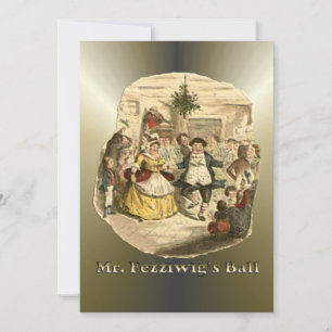 Cartes Pour Fêtes Annuelles Scrooge de Noël - Carol de Noël