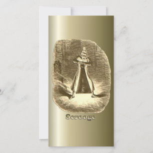 Cartes Pour Fêtes Annuelles Scrooge de Noël - Carol de Noël