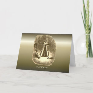 Cartes Pour Fêtes Annuelles Scrooge de Noël - Carol de Noël
