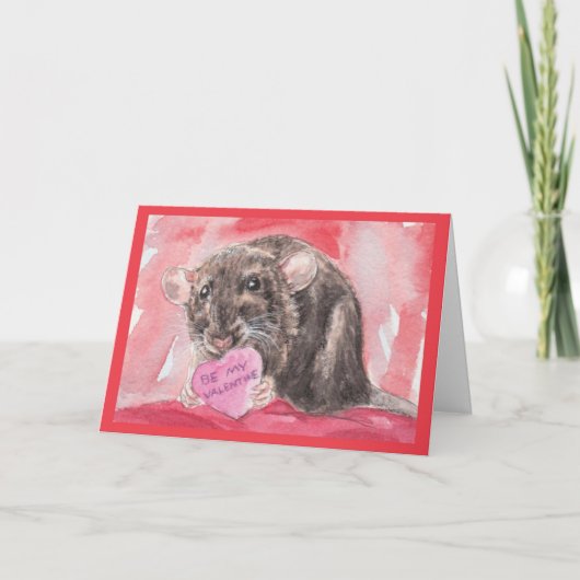 Cartes Pour Fêtes Annuelles Scruffy Dumbo Valentine (Devant)