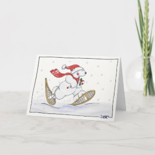 Cartes Pour Fêtes Annuelles Se précipiter par la neige !