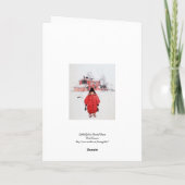 Cartes Pour Fêtes Annuelles Se tenir debout en hiver (Dos)