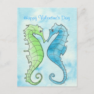 Cartes Pour Fêtes Annuelles Seahorse Valentine