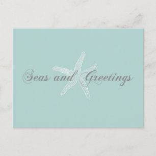 Cartes Pour Fêtes Annuelles Seas et salutations Joyeuses Fêtes Starfish