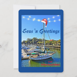 Cartes Pour Fêtes Annuelles Seas n Salutations de Hilton Head Island Christmas
