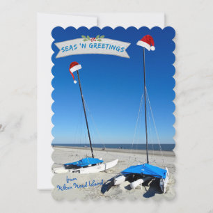 Cartes Pour Fêtes Annuelles SEAS 'n Salutations de Hilton Head Island Coastal