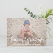 Cartes Pour Fêtes Annuelles Seas & salutations Photo Noël Parties scintillant  (Debout devant)