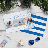 Cartes Pour Fêtes Annuelles Seas & salutations Seashell Christmas Tree Photo