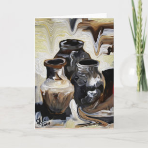 Cartes Pour Fêtes Annuelles Season’s Greeting Card, Collecting Dripping Color