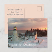 Cartes Pour Fêtes Annuelles Seasons Greetings (Devant / Derrière)