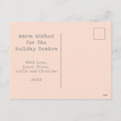 Cartes Pour Fêtes Annuelles Seasons Greetings (Dos)