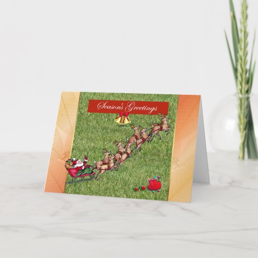 Cartes Pour Fêtes Annuelles Season's Greetings garden lawn care landscape (Devant)