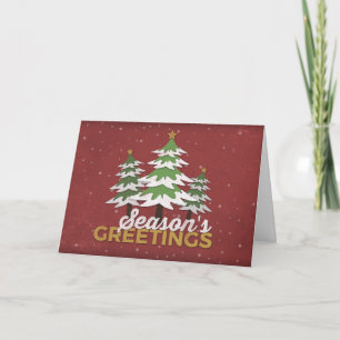 Cartes Pour Fêtes Annuelles Season's Greetings Holiday Card