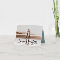 Seasons greetings modernes, photo-chrétiennes mini