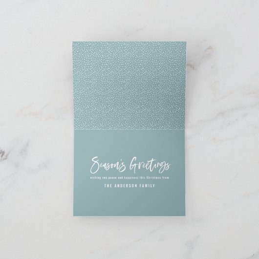 Cartes Pour Fêtes Annuelles Seasons greetings modernes, photo-chrétiennes mini (Intérieur)