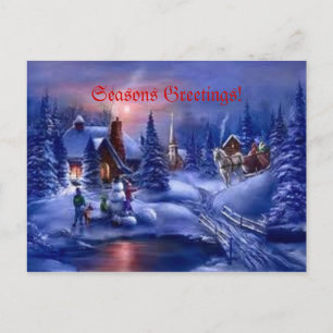 Cartes Pour Fêtes Annuelles Seasons greetings! postcard