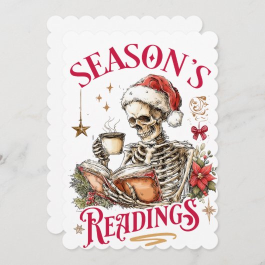 Cartes Pour Fêtes Annuelles Season's Readings (Devant / Derrière)