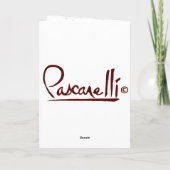 Cartes Pour Fêtes Annuelles "Seasons Wishes - Skater" (Dos)