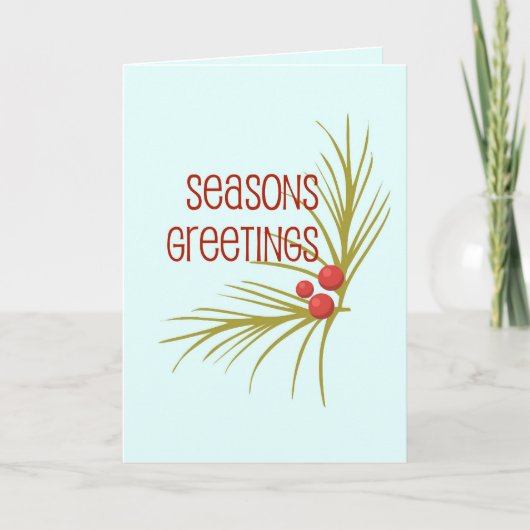 Cartes Pour Fêtes Annuelles SeasonsGreetings (Devant)