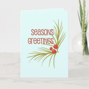 Cartes Pour Fêtes Annuelles SeasonsGreetings