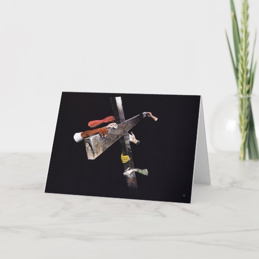 Cartes Pour Fêtes Annuelles Secouru de Ténèbres (Devant)