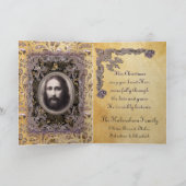Cartes Pour Fêtes Annuelles Seigneur Jésus Victorian (Intérieur)