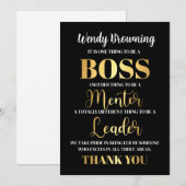 Cartes Pour Fêtes Annuelles Semaine d'appréciation du patron (Devant / Derrière)