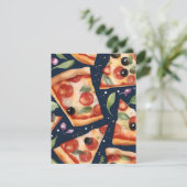 Cartes Pour Fêtes Annuelles Semaine nationale de la pizza E - Aquarelles (Debout devant)