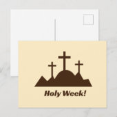 Cartes Pour Fêtes Annuelles Semaine Sainte - Pâques (Devant / Derrière)