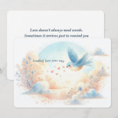 Cartes Pour Fêtes Annuelles Sending Love Your Way – Personalized Flat Card (Devant / Derrière)