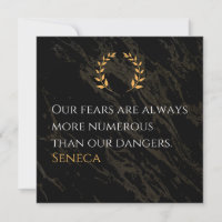 Seneca's Insight : Les peurs comparées aux dangers